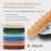 Professional 6 Pad Buffing and Polishing Kit with 5 Waffle Foam Pads and 1 Wool Grip Pad for Car Detailing - Complete 8 inch Polisher Buffing Pads Set with 5/8 inch Threaded Backing Plate