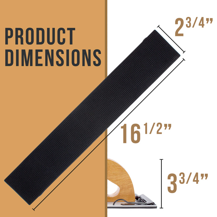 Wooden Handle Longboard Sander 16.5" Long - Block Sander, Auto Body Sanding Blocks, Straight Line Sanding Block Automotive & Woodworking