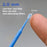 TCP Global Eyelash Extension Micro Brushes, 100 Medium 2.0 mm Tip Size Blue Disposable Brush Applicators - Apply Makeup, Paint Touch Up