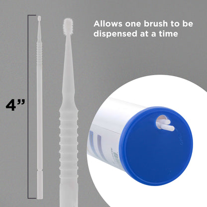 Paint Touch Up Micro Brushes, 100 Superfine 1.0 mm Tip Size White Brush Applicators - Auto Body Shop, Auto Car Detailing, Hobby