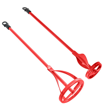Paint Mixer Attachment (Set of 2) - 15.5" & 14" Drill Paddle Mixer with 3/8" & 5/16" Hex Shafts for Mixing 1 to 5 Gallons of Paint, Epoxy Resin