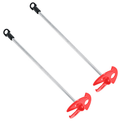 Paint Mixer Attachment (Set of 2) - 10" Drill Paddle Mixer with 1/4" Round Shafts, 2.5" Plastic Paddles - Mix 1 Quart to 1 Gallon of Paint, Epoxy