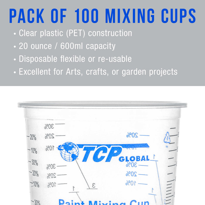 Paint Mixing Cups - 100 Cups