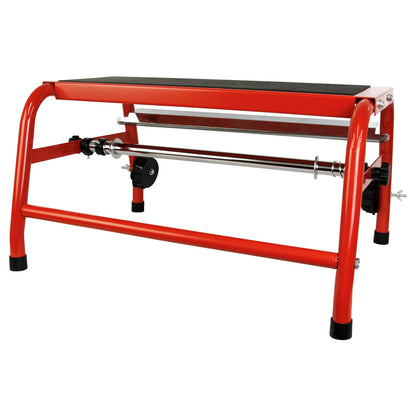 18" Mobile Multi-Roll Masking Machine for Auto Body, Painting, Masking Paper Dispenser with Paper Bar, Tape Roller, & Cutting Blade