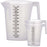 TCP Global 5 Liter (5000ml) Plastic Graduated Measuring and Mixing Pitcher (3-Pack) - 5 Quarts 1.25 Gallons- Pouring Cup, Measure & Mix Paint, Cooking