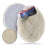Premium 6 Inch Wool Buffing Pads (2 Pack) - 100% Natural Wool Buffer Pads, Polishing Pad for Car Detailing - 1 Inch Thick Pile, Hook and Loop Buffing Pad for Orbital Buffer