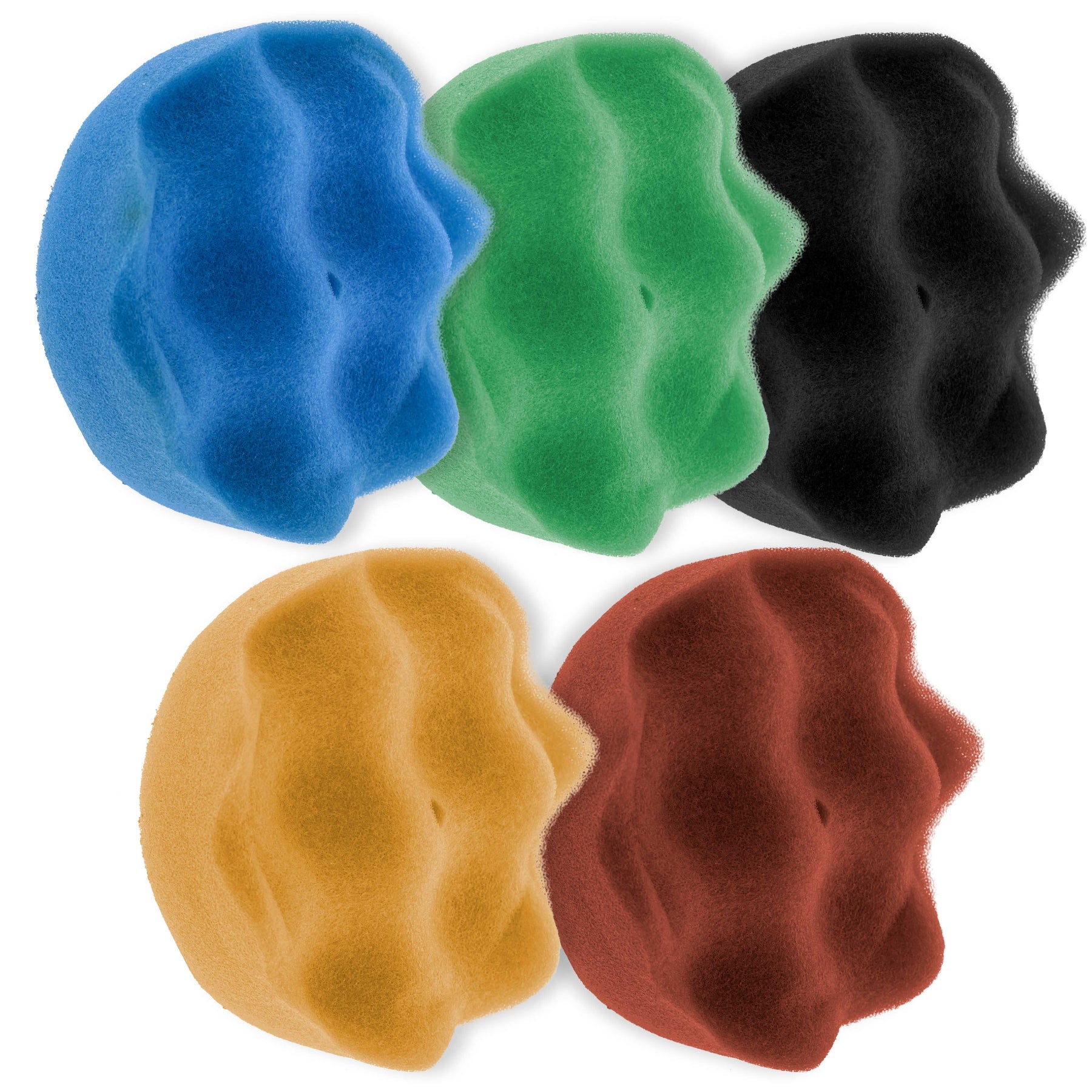 5 TCP Global 3 Hook & Loop Waffle Foam Buffing Polishing Pads, Polish