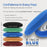8" Blue Foam Buffing Pad Light Cut Polish Hook and Loop Backing - Buffing Pad for Automotive, Marine, Truck, RV & Compound Cutting