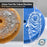8" Blue Foam Buffing Pad Light Cut Polish Hook and Loop Backing - Buffing Pad for Automotive, Marine, Truck, RV & Compound Cutting