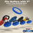 8" Blue Foam Buffing Pad Light Cut Polish Hook and Loop Backing - Buffing Pad for Automotive, Marine, Truck, RV & Compound Cutting