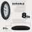 8" Black Foam Buffing Pad Extra Fine Finishing Polish Hook and Loop Backing - Buffing Pad for Automotive, Marine, Truck, RV & Compound Cutting