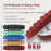 8" Red Waffle Foam Buffing Pad Hook and Loop Backing - Extra Coarse Buffing Pad for Polishing, Automotive, Marine, Truck, RV & Compound Cutting, Car Polishing Pads