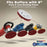 8" Red Waffle Foam Buffing Pad Hook and Loop Backing - Extra Coarse Buffing Pad for Polishing, Automotive, Marine, Truck, RV & Compound Cutting, Car Polishing Pads