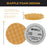 8" Orange Waffle Foam Buff Grip Pad Coarse Cutting Polish - Standard Grade Cutting Pad
