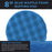 8" Blue Waffle Medium Foam Grip Pad Light Cut Polish Buff - Hook & Loop