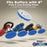8" Blue Waffle Foam Buffing Pad Hook and Loop Backing - Light Cut Pad for Polishing, Automotive, Marine, Truck, RV & Compound Cutting, Car Polishing Pads