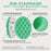 8" Green Waffle Foam Buffing Pad Hook and Loop Backing - Final Cut Pad for Polishing, Automotive, Marine, Truck, RV & Compound Cutting, Car Polishing