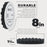 8" Black Waffle Foam Buffing Pad Hook and Loop Backing - Extra Fine Pad for Polishing, Automotive, Marine, Truck, RV & Compound Cutting, Car Polishing Pads