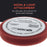 6.5" Red Flat Heavy Cut Grip Foam Polish Buff Pad - DA Hook & Loop