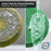 6.5" Green Flat Light Cut DA Grip Soft Foam Polish Pad - Hook & Loop Buffer Pads - Car Buffing Pads for Paint Correction, Detailing
