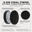 6.5" Black Final Finishing DA Grip Soft Foam Polish Pad - Hook & Loop Buffer Pads - Car Buffing Pads for Paint Correction, Detailing