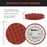 6.5" Red Waffle Heavy Cut Grip Foam Polish Buff Pad - DA Hook & Loop