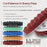6.5" Red Waffle Foam Buffing Pad Hook and Loop Backing - Heavy Cut Pad for Polishing, Automotive, Marine, Truck, RV & Compound Cutting, Car Polishing Pads