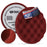 6.5" Red Waffle Foam Buffing Pad Hook and Loop Backing - Heavy Cut Pad for Polishing, Automotive, Marine, Truck, RV & Compound Cutting, Car Polishing Pads