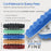 6.5" Blue Waffle Foam Buffing Pad Hook and Loop Backing - Light Cut Pad for Polishing, Automotive, Marine, Truck, RV & Compound Cutting, Car Polishing Pads