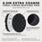 6.5" Black Waffle Foam Buffing Pad Hook and Loop Backing - Final Finishing Pad for Polishing, Automotive, Marine, Truck, RV & Compound Cutting, Car Polishing Pads