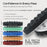 6.5" Black Waffle Foam Buffing Pad Hook and Loop Backing - Final Finishing Pad for Polishing, Automotive, Marine, Truck, RV & Compound Cutting, Car Polishing Pads