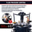 8 Gallon (30 Liter) Heavy Duty Steel Pressure Pot Paint Tank with Air Powered Mixing Agitator, Clamp on Lid, Regulator & Pressure Gauge for Painting