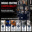 8 Gallon (30 Liter) Heavy Duty Steel Pressure Pot Paint Tank with Air Powered Mixing Agitator, Clamp on Lid, Regulator & Pressure Gauge for Painting