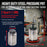 2 Quart Heavy Duty Steel Pressure Pot Paint Tank with Screw on Lid, Regulator, Pressure Gauge, Spray Gun & Hoses for Casting, Painting & Autobody