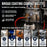 2 Quart Heavy Duty Steel Pressure Pot Paint Tank with Screw on Lid, Regulator, Pressure Gauge, Spray Gun & Hoses for Casting, Painting & Autobody