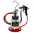 2 Quart Heavy Duty Steel Pressure Pot Paint Tank with Screw on Lid, Regulator, Pressure Gauge, Spray Gun & Hoses for Casting, Painting & Autobody