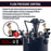 10 Gallon (40 Liter) Heavy Duty Steel Pressure Pot Paint Tank with Air-Powered Mixing Agitator, Clamp on Lid, Regulator & Pressure Gauge for Casting