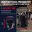5 Gallon (20 Liter) Heavy Duty Steel Pressure Pot for Resin Casting with Clamp on Lid, Caster Wheels, Regulator & Gauge, Large Volume Epoxy Resin Pressure Pot