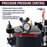 5 Gallon (20 Liter) Heavy Duty Steel Pressure Pot for Resin Casting with Clamp on Lid, Caster Wheels, Regulator & Gauge, Large Volume Epoxy Resin Pressure Pot