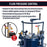 5 Gallon (20 Liter) Heavy Duty Steel Pressure Pot Paint Tank with Clamp on Lid, Manual Mixing Agitator, Regulator & Pressure Gauge for Casting