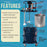Commercial 5 Gallon (20 Liters) Spray Paint Pressure Pot Tank with Air Powered Mixing Agitator