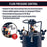 5 Gallon (20 Liter) Heavy Duty Steel Pressure Pot Paint Tank with Air Powered Mixing Agitator, Clamp on Lid, Regulator & Pressure Gauge for Painting