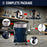 5 Gallon (20 Liter) Heavy Duty Steel Pressure Pot Paint Tank with Air Powered Mixing Agitator, Clamp on Lid, Regulator & Pressure Gauge for Painting