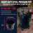 10 Gallon (38 Liter) Heavy Duty Steel Pressure Pot for Resin Casting with Clamp on Lid, Caster Wheels, Regulator & Gauge, Large Volume Epoxy Resin Pressure Pot