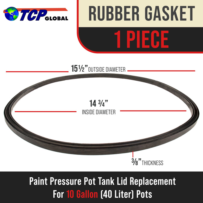 Paint Pressure Pot Tank Lid Replacement Rubber Gasket for 10 Gallon (40 Liter) Paint Pressure Tanks