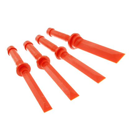 4 Piece Non-Marring Plastic Chisel Scraper Set - 3/4", 7/8", 1", 1-1/2" Wide, Length 11"