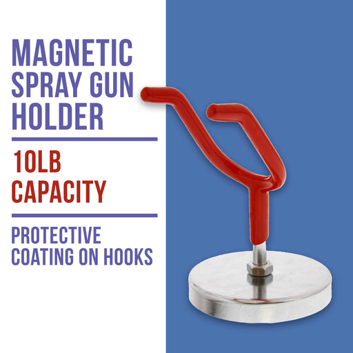 Magnetic Paint Spray Gun Holder Stand for Gravity Feed HVLP Booth Cup Body Shop Wall