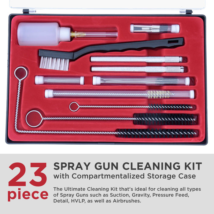 thumbnail image 2 of TCP Global 25-Piece Airbrush Cleaning Tool Set - Needles & Brushes For Carburetors & Spray Guns 2 of 9