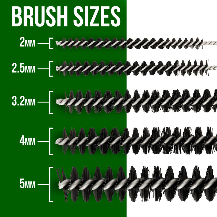 Airbrush Cleaning Kit 11-Piece, Airbrushing Cleaning 5 Brushes, 5 Pokers & How-To Airbrush, Cleaner Set Mini Kit