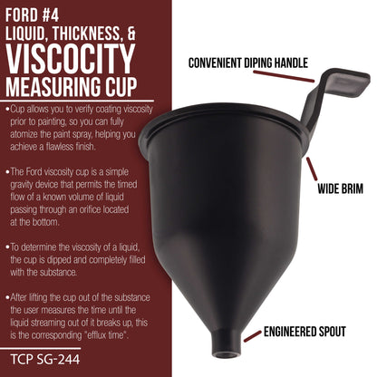 SG244 Liquid Thickness/Viscosity Measuring Cup Ford #4